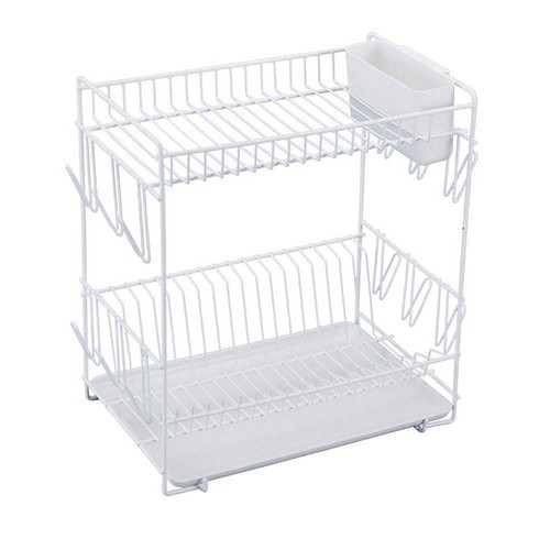 ESCURREPLATOS PLASTICO GRANDE 38X41X25 BLANCO